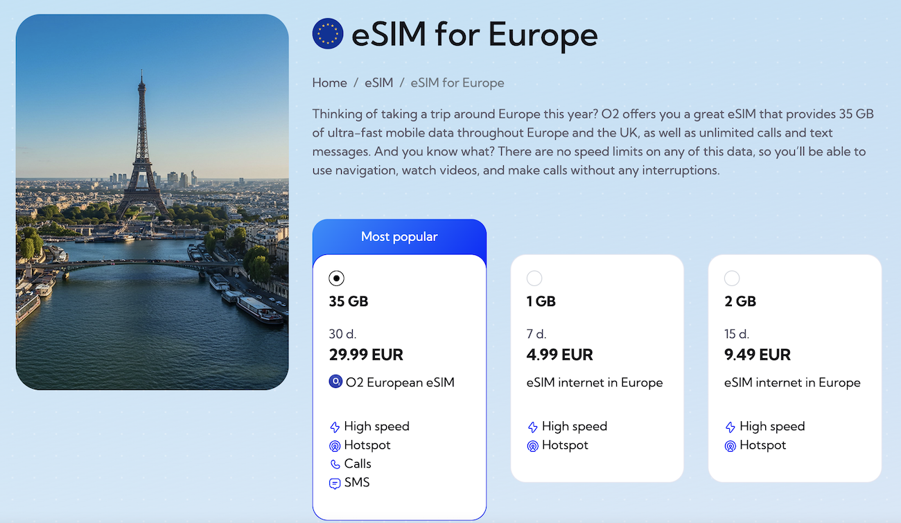 Europe eSIM Telefy